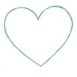 Stickdatei - Doodle Rahmen Herz